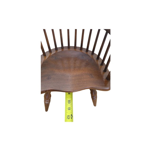 1990s Frederick Duckloe Youth Child's Colonial Fan Back Windsor Chair For Sale - Image 9 of 13