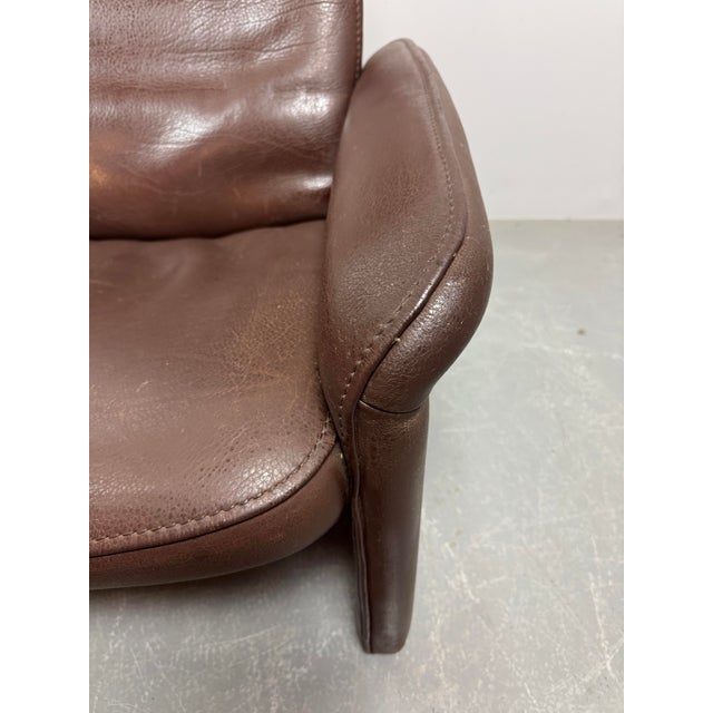 Brown Mid-Century Model DS-50 Lounge Chair in Brown Leather from de Sede, Switzerland, 1970s For Sale - Image 8 of 11