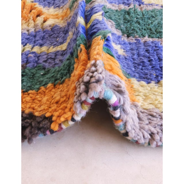 Moroccan Colorful Wool Runner Rug - 14.9 X 2.5 Ft For Sale In Cleveland - Image 6 of 8