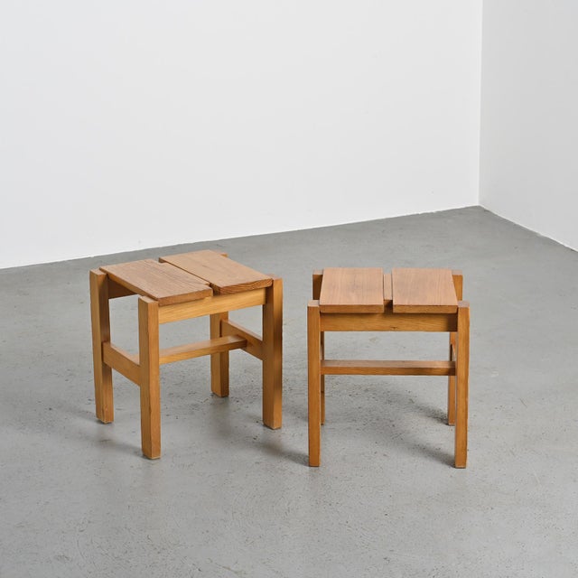 Stools from Maison Regain, 1960s, Set of 2 For Sale - Image 4 of 9