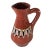 Ceramic 1950s Bulgarian Troyan Pottery Hand Painted Pitcher & Cup Set 12oz For Sale - Image 7 of 9