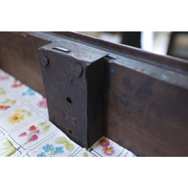 18th Century French Provincial Walnut Confiturier Cabinet with Drawer, 1760s For Sale - Image 6 of 16