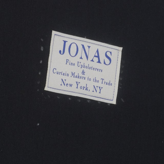 Jonas Ny Upholstery Tufted Ottoman With Pleated Skirt For Sale - Image 11 of 11