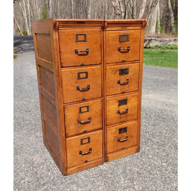 Antique Yawman and Erbe File Cabinets Rochester Ny For Sale - Image 9 of 18