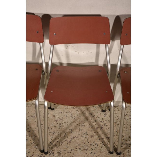 Mid-Century Modern Italian Pink Formica & Aluminium Chair, 1950s For Sale - Image 3 of 18