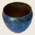 Abstract Blue & Gold Reverse Painted Deco Vase For Sale - Image 4 of 6
