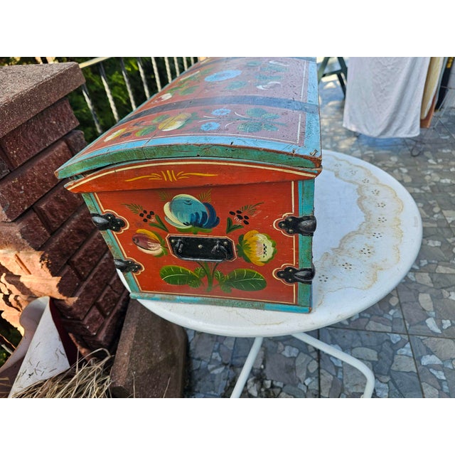 Antique Scandinavian Chest, 1890s For Sale - Image 4 of 11