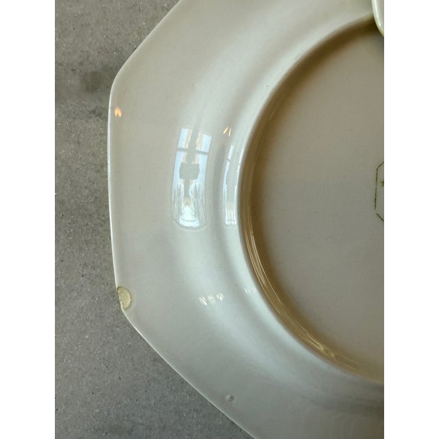 Set of 8 Octagon Daffodil All Yellow Independence Ironstone Small Plates by Interspace For Sale - Image 13 of 14