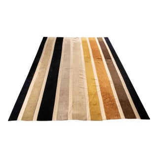 Modern Striped Pattern Carpet, 18' 1" X 13' For Sale