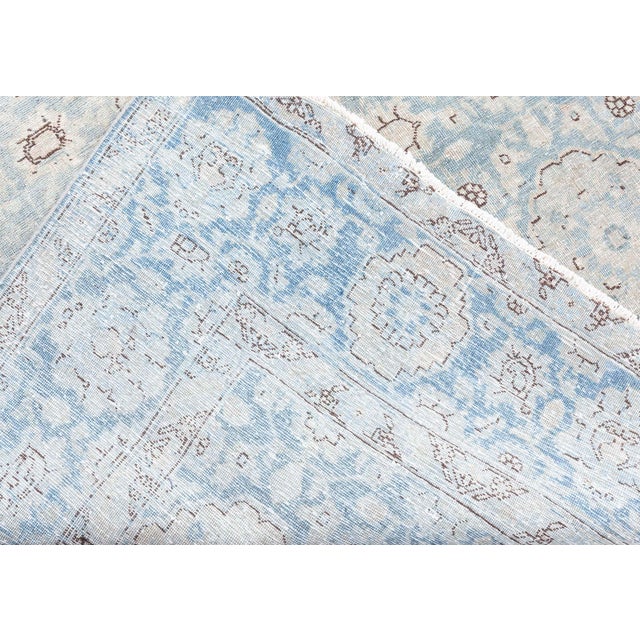 Textile Persian Tabriz Rug For Sale - Image 7 of 9