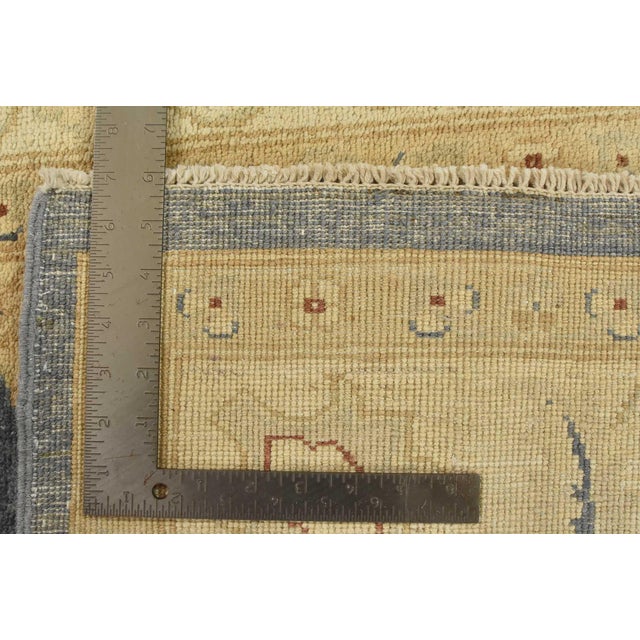 Ziegler Rug 5’10” X 8’9” Blue Wool Traditional Hand-Knotted Oriental Carpet For Sale - Image 13 of 13