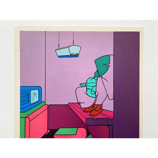Various Artists Valerio Adami Vintage 1970 Maeght Editeur Postmodern Pop Art Lithograph Print For Sale - Image 4 of 9