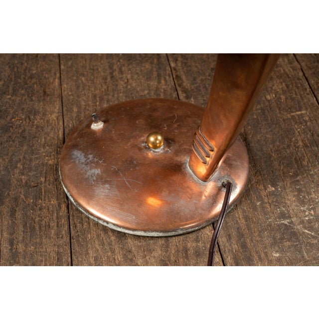 Copper Vintage "Eye-Saver" Cobra Desk Lamp by Faries For Sale - Image 8 of 12