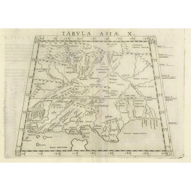 Trapezoidal Projection of the Ganges and Himalaya Range in India For Sale - Image 3 of 7