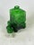 Green Glass Comical Car Decorative Bottle with Man in Hat as Top from Empoli, Italy, 1960s For Sale - Image 10 of 11