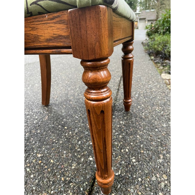 Virginia House Colonial Revival Oak Cane-Back Armchair, C. 1930s For Sale - Image 13 of 15