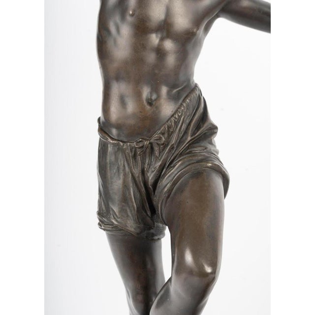 Sculptures of Neapolitan Dancers in Bronze from Francisque Duret, Set of 2 For Sale - Image 6 of 14