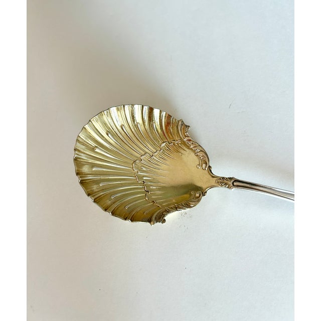 Rococo Antique 1896 Rogers & Hamilton "Raphael" Silverplate Serving Set, Berry Spoon & Cold Meat Fork For Sale - Image 3 of 8