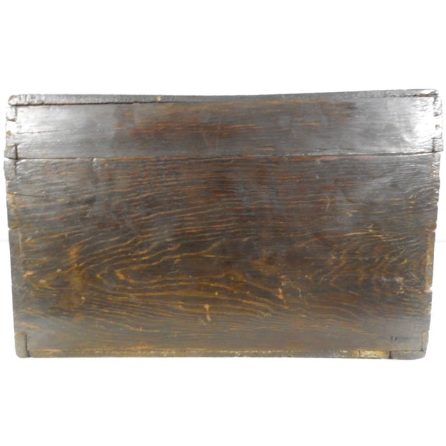 19th Century Hand-Painted Korean Trunk For Sale - Image 9 of 11