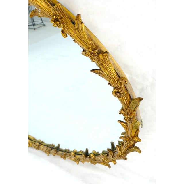 French Large Fine 61” Long Oval Gilt Gesso Rococo Louis VX Style MINT For Sale - Image 3 of 15