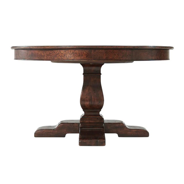 English Round Extension Dining Table For Sale - Image 4 of 8
