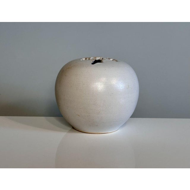 Ceramic Vintage German Sculptural Ball-Shaped Vase with Flow Glaze, 1960s For Sale - Image 7 of 11