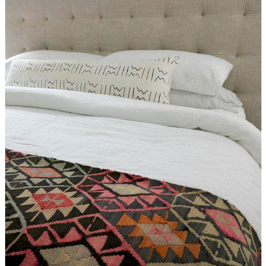 Contemporary African White Mud Cloth Body Pillow Chairish