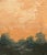 Charming and dramatic landscape at dusk, oil on paper, signed on recto and en verso, matted in linen, in antique federal...