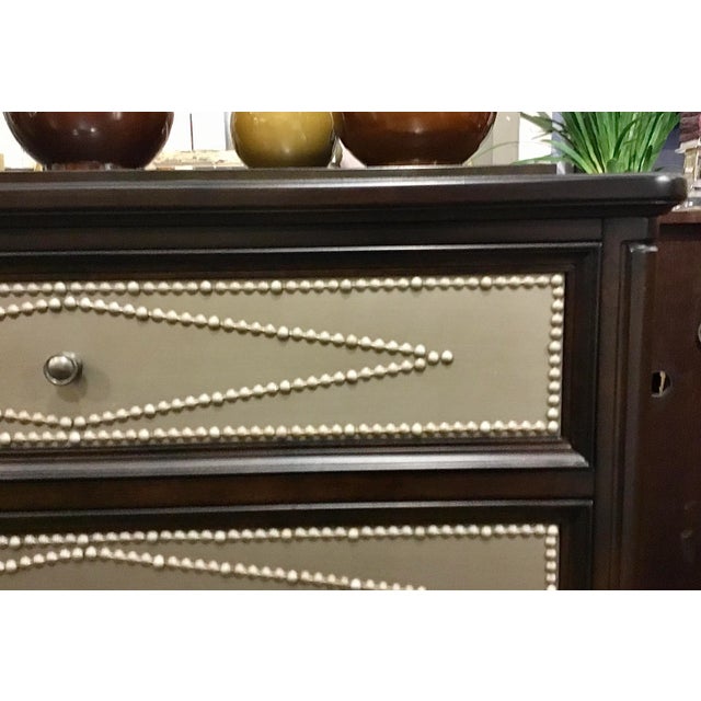 Modern Modern Wood and Metal Chest of Drawers For Sale - Image 3 of 5