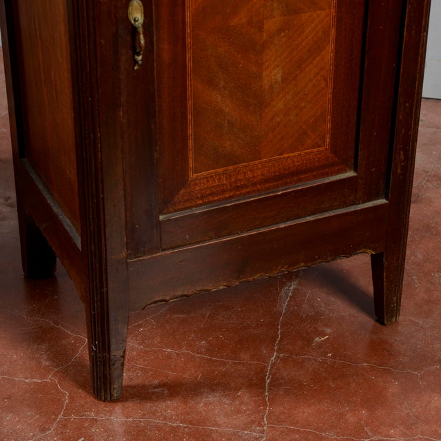 Vintage Bedside Tables with Red Marble Tops, 20th Century, Set of 2 For Sale - Image 16 of 18