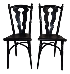 Second Label Side Chair by Josef Hoffmann for Thonet, 1910
