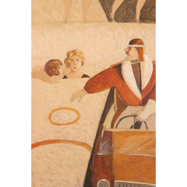 Oil on canvas realized by Alberto Gallerati in 1980s. Hand signed. Titled on rear. Very good condition. This piece is...