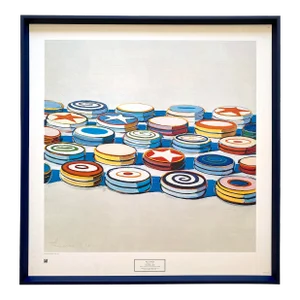 Wayne Thiebaud Vintage 1979 Framed Fine Art Lithograph Pop Art Print " Yo Yos " 1963