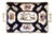 English Cobalt Blue Exotic Bird Tray, 1800s For Sale