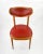 A pair of exceptional chairs, in completely original condition. Upholstered with artificial red leather, which is still in...