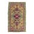 Turkish Mini Rug Oriental Hand Knotted Vintage Rug 1'6" x 2'6" #21186 For Sale