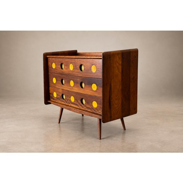 Brazilian Modern Imbuia Chest of Drawers by Móveis Cimo, Brazil, 1950s For Sale - Image 13 of 18