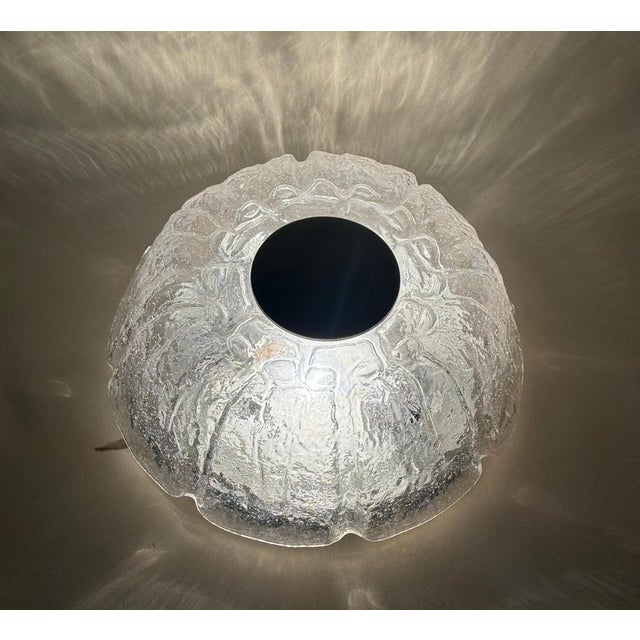 Textured Glass Flush Mount from Limburg, Germany, 1970s, Set of 2 For Sale - Image 10 of 16