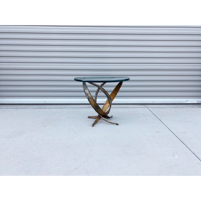 Yellow 1970s Pair of Mid Century Brutalist Side Tables by Silas Seandel For Sale - Image 8 of 12