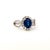 Natural Sapphire and Diamond Ring Size 6.25 14k W Gold 2.31 TCW Certified $4,975 402670 This is a Unique Custom Made...