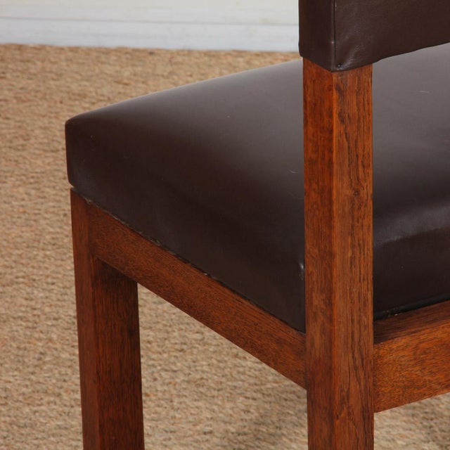 Wood Vintage Chairs by Emiel Veranneman, 1960, Set of 4 For Sale - Image 7 of 9