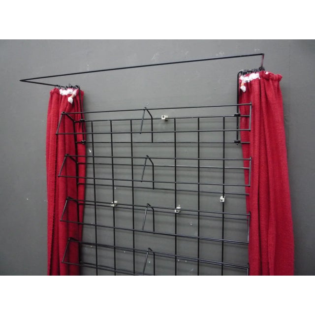 1960s Mid-Century Modern Shoe Rack Shelf by Karl Fichtel for Erlauer Drahtwerke, 1950s For Sale - Image 5 of 10