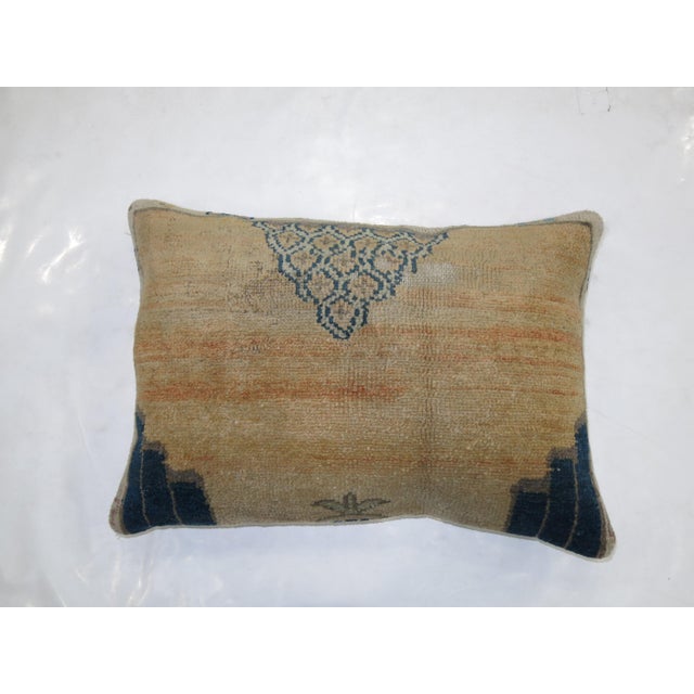 Early 21st Century Large Vintage Turkish Rug Pillow For Sale - Image 5 of 5