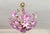 1980s Italian Style Hand-Painted Pink and Purple Murano Glass Floral Chandelier - 4-Light⁠ For Sale - Image 12 of 18