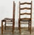 Mid 20th Century Vintage Ladderback Chairs With Slatted Seats, a Pair For Sale - Image 5 of 8