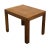 ALTAVISTA LANE Walnut Rustic Mediterranean Style 22x28" Accent End Table w. Banded Top 22" High 22" Wide 28" Deep We...