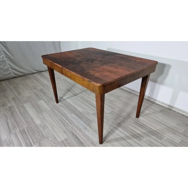 Brown Dining Table by Jindrich Halabala For Sale - Image 8 of 11