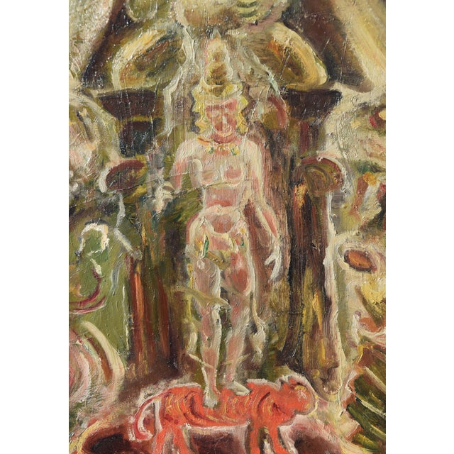 Hans Gerson, Asian Scene, 1920, Oil on Canvas For Sale - Image 9 of 13