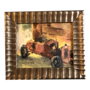Contemporary Impressionist Brigitte Kappe Original “1923 Columbia” Oil Painting Framed