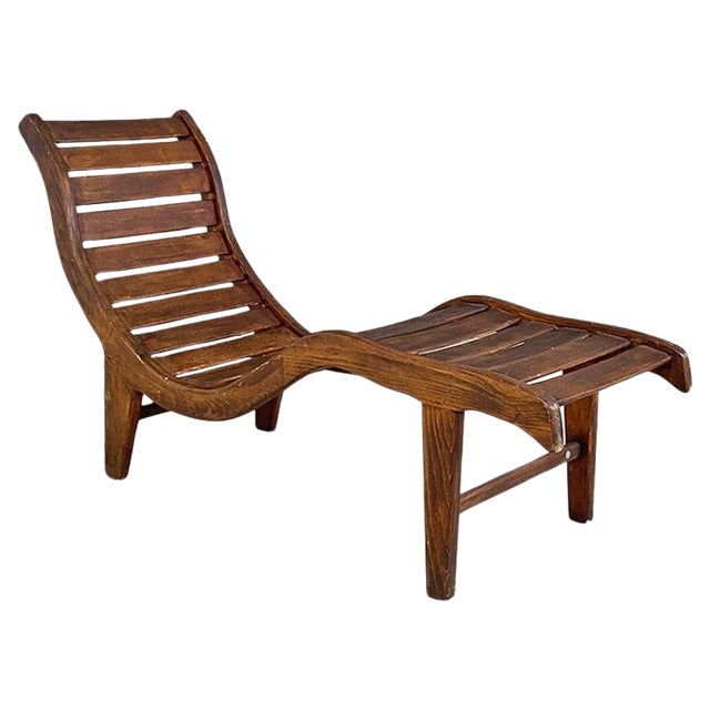 Chaise Lounge in Teak, 1960 For Sale